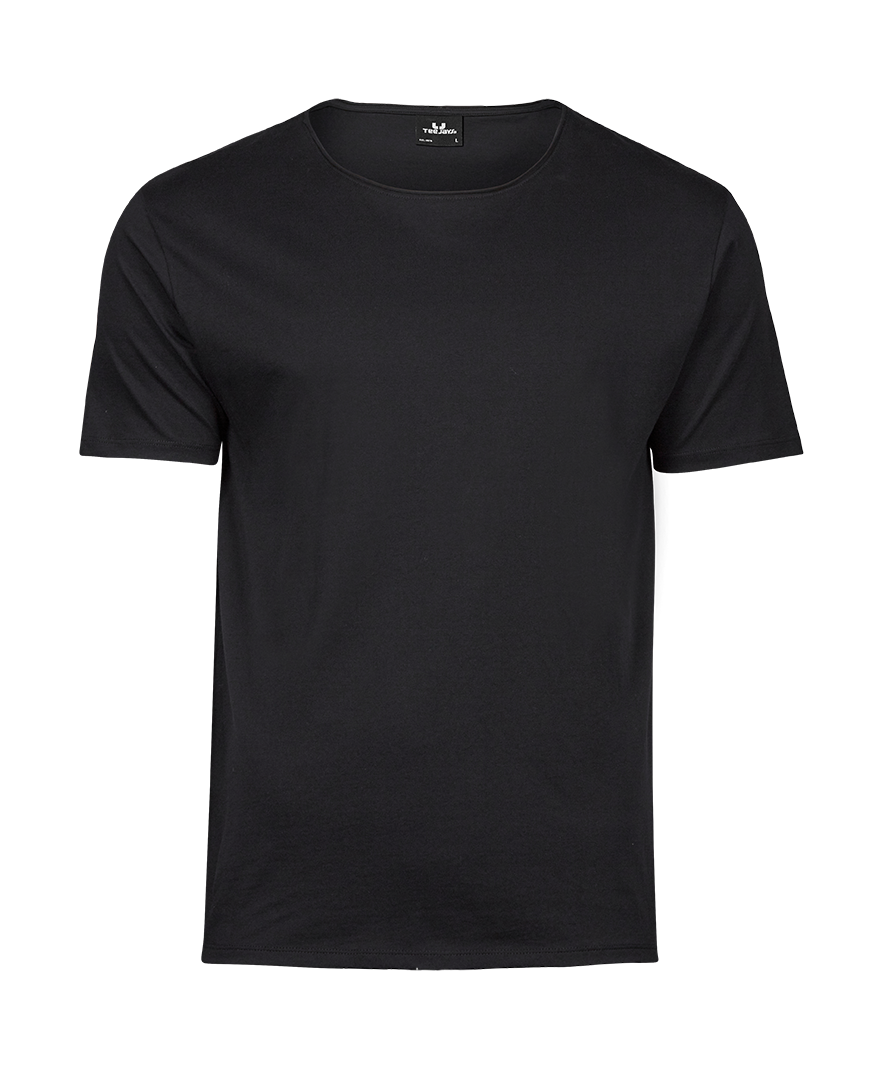 Men´s Raw-Edge Tee in Black, Größe L von Tee Jays