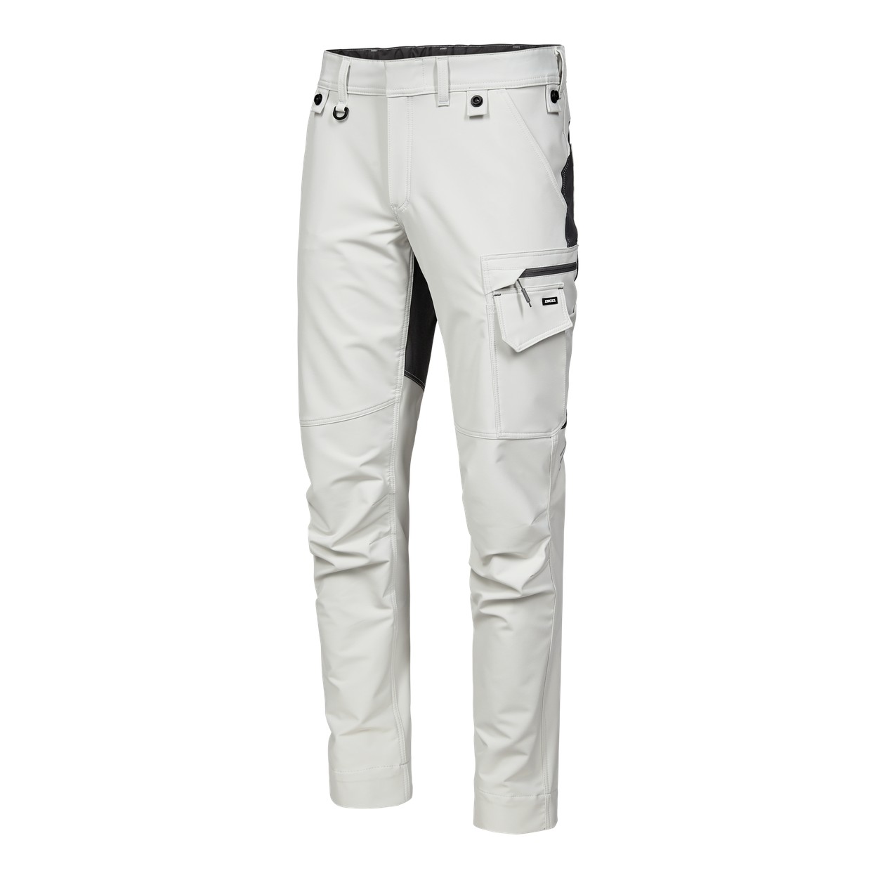 ENGEL Entire Servicehose mit 4-Wege Stretch in Bone White / Anthracite Grey, Größe 26