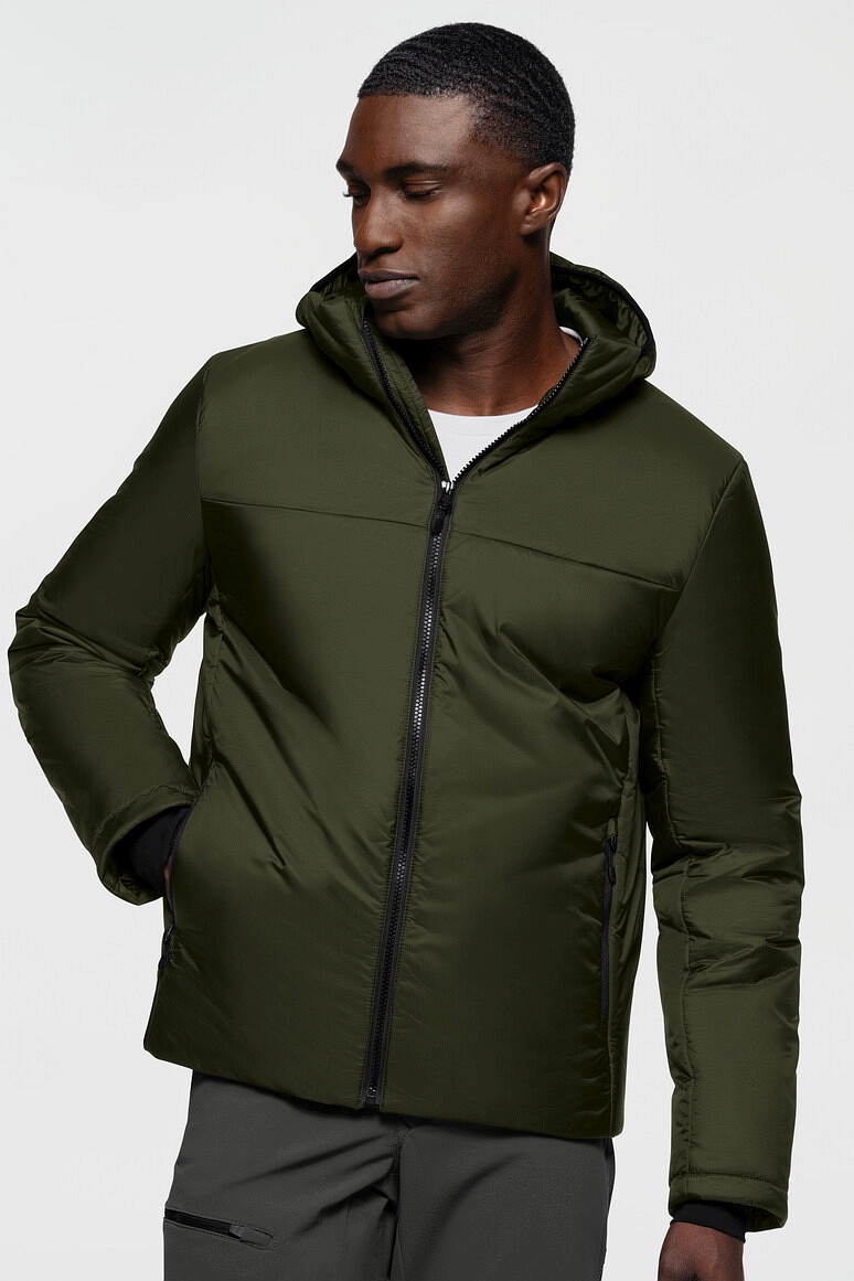HAKRO 889 Kapuzen Thermo Loftjacke in olive, Größe 6XL