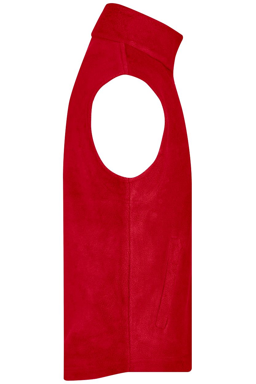 Fleece Vest "JN045" in Red, Größe 4XL - Daiber