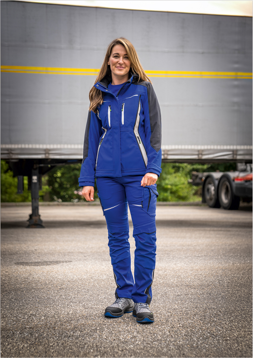 Damen Shorts Flex Line Kornblau/Schwarz FLXDK, Gr. 52 von Leibwächter