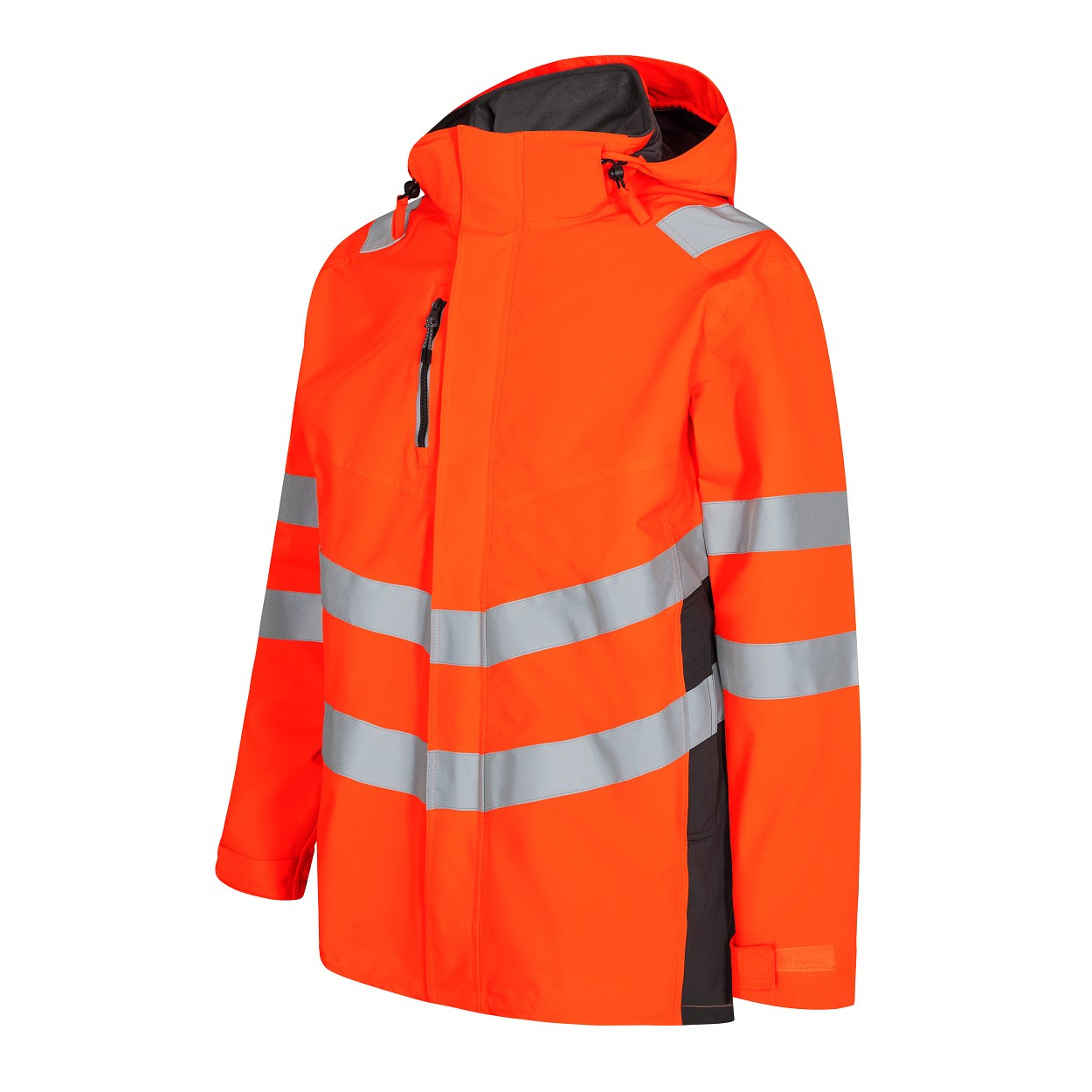ENGEL Safety Shellparka in Orange/Anthrazit Grau, Größe XS