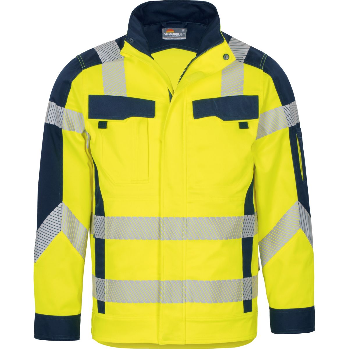 Jacke Flex-HiVis leuchtgelb-marine von Vizwell