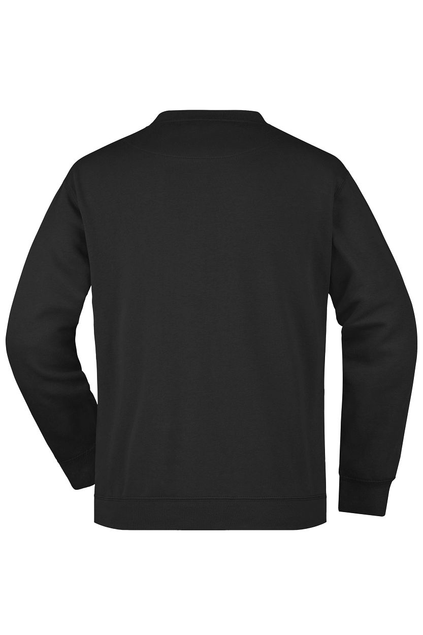 Men's Round Sweat Pocket "JN924" in Black, Größe 3XL - Daiber