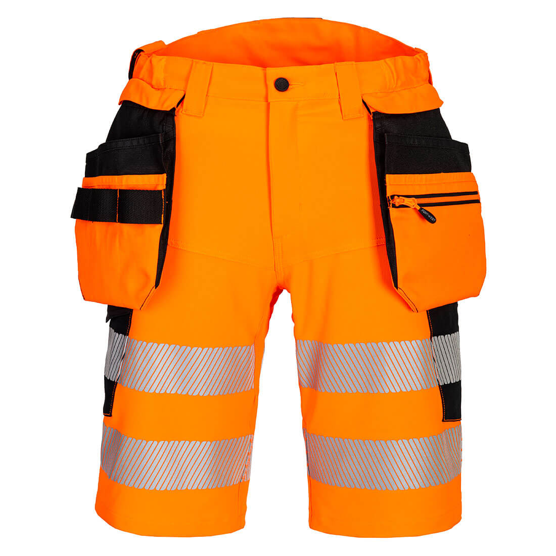 DX4 Warnschutz Shorts mit Holstertaschen DX446 in Orange / Schwarz, Größe 36 von Portwest