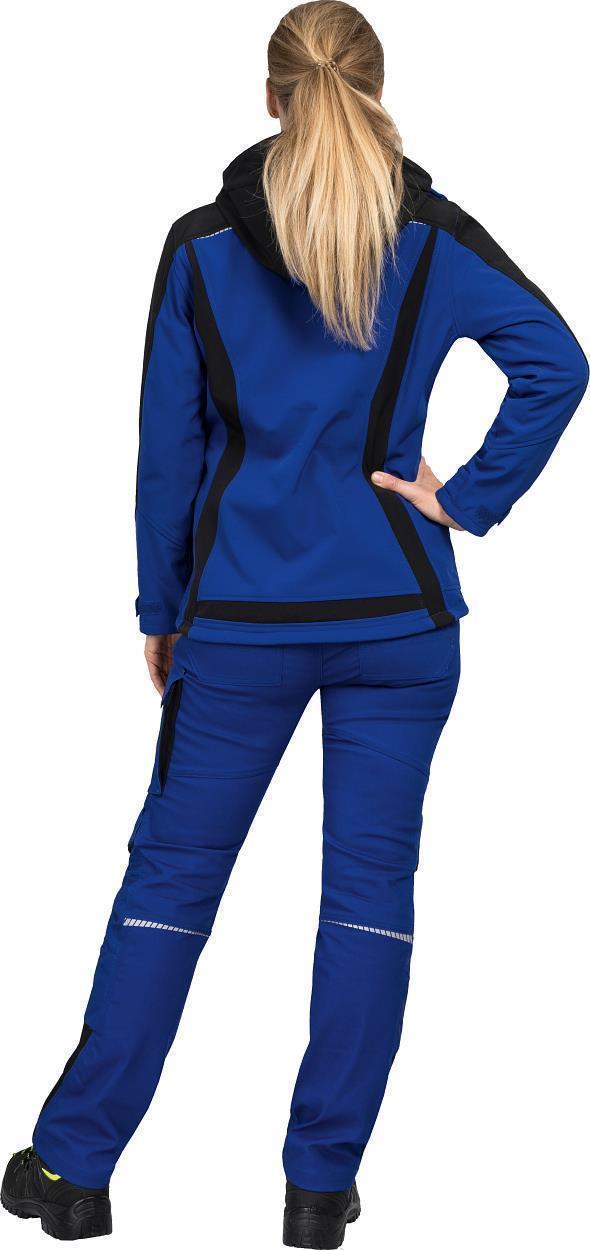 Damen Softshelljacke Flex Line Kornblau/Schwarz FLXDS, Gr. 52 von Leibwächter