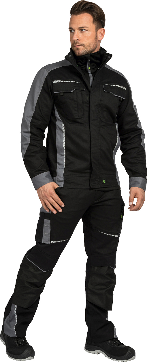 Bundjacke Flex Line Schwarz/Grau FLEXJ, Gr. 2XL von Leibwächter