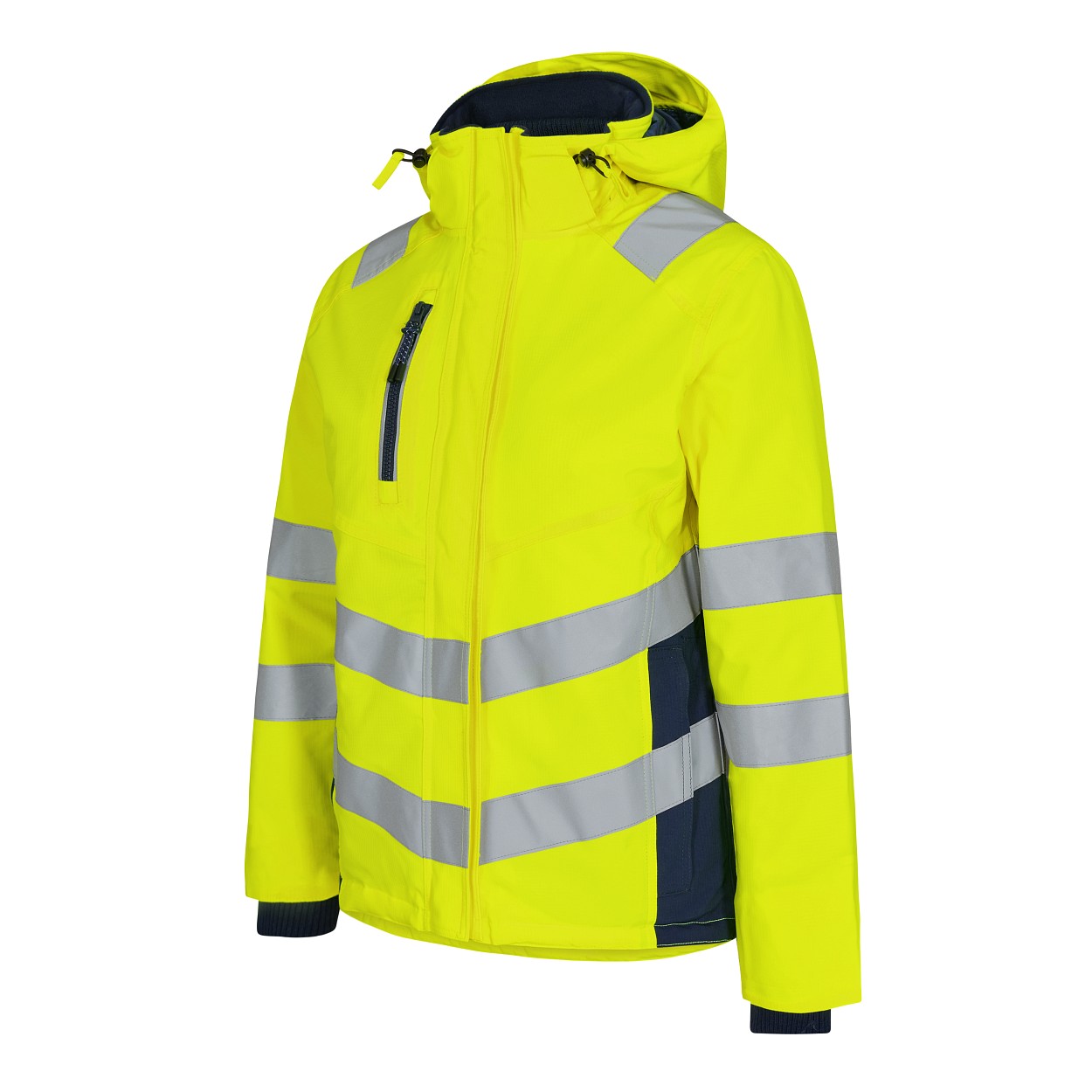 ENGEL Safety Damen Winterjacke in Gelb/Blue Ink, Größe XS
