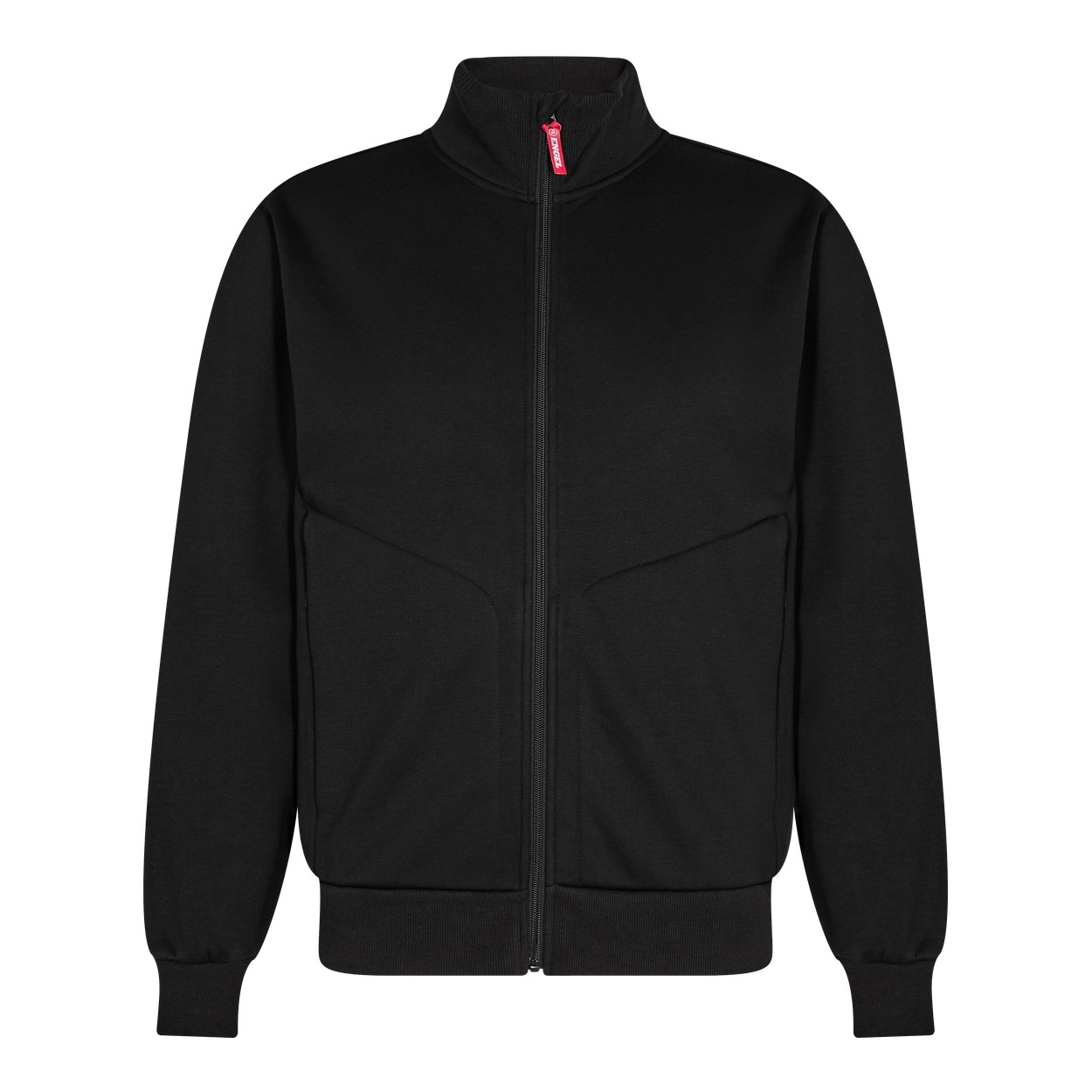 ENGEL Extend Sweat-Jacke mit hohem Kragen in Schwarz, Größe XS
