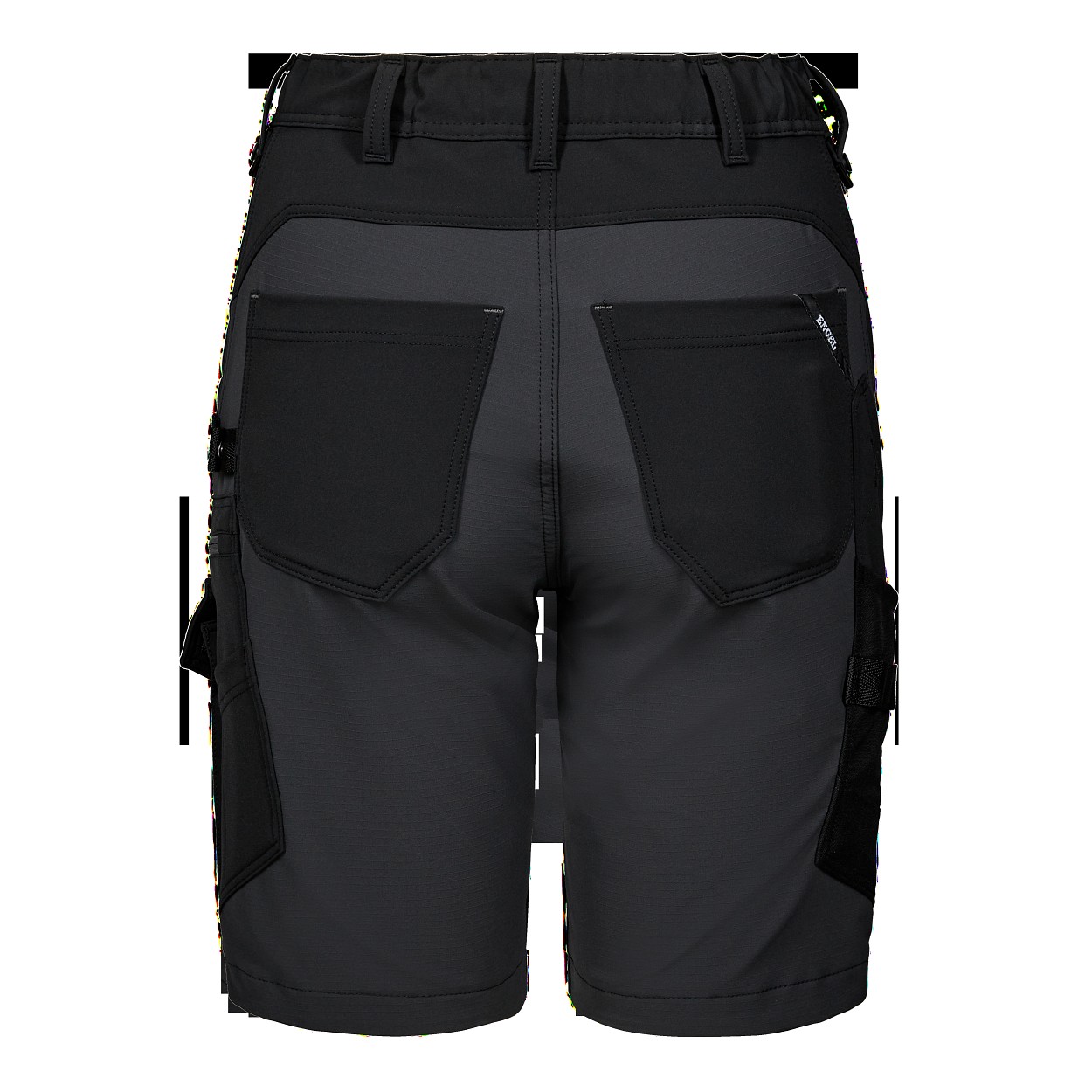 ENGEL Entire Damen Arbeitsshorts mit 4-Wege-Stretch in Schwarz/Anthrazit Grau, Größe 48