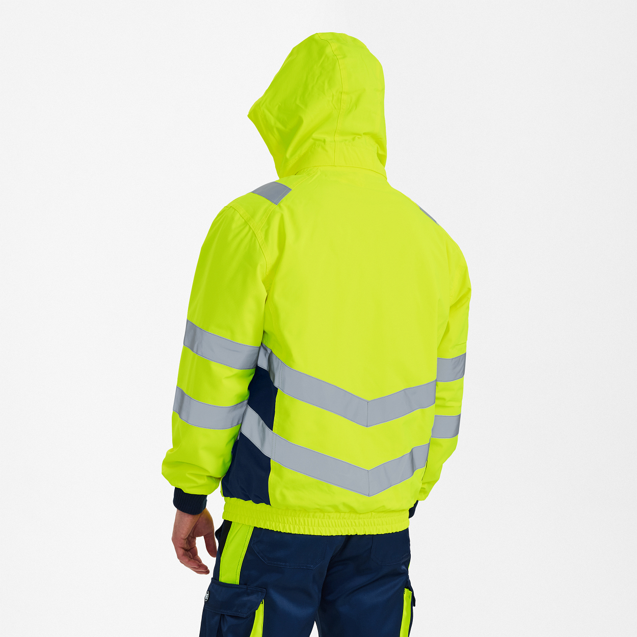 ENGEL Safety Pilotjacke in Gelb/Blue Ink, Größe XS