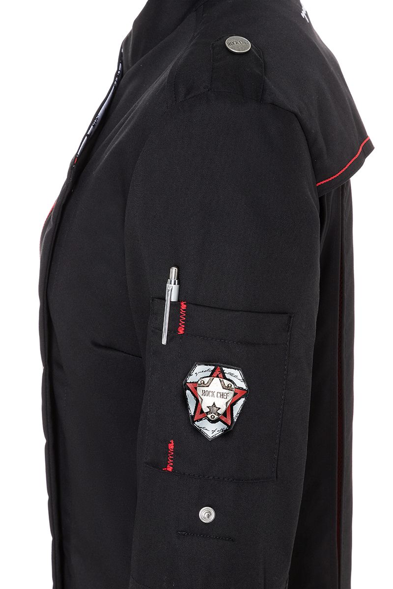 Damenkochjacke ROCK CHEF® Größe 48 in Schwarz von Karlowsky
