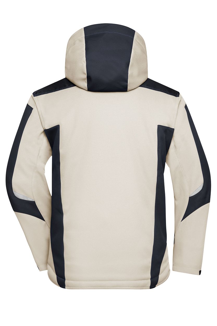 Craftsmen Softshell Jacket - STRONG - "JN824" in Stone/Black, Größe 6XL - Daiber
