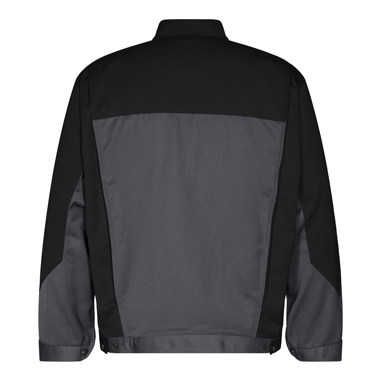 Enterprise Baumwolle Jacke in Grau/Schwarz, Größe XL