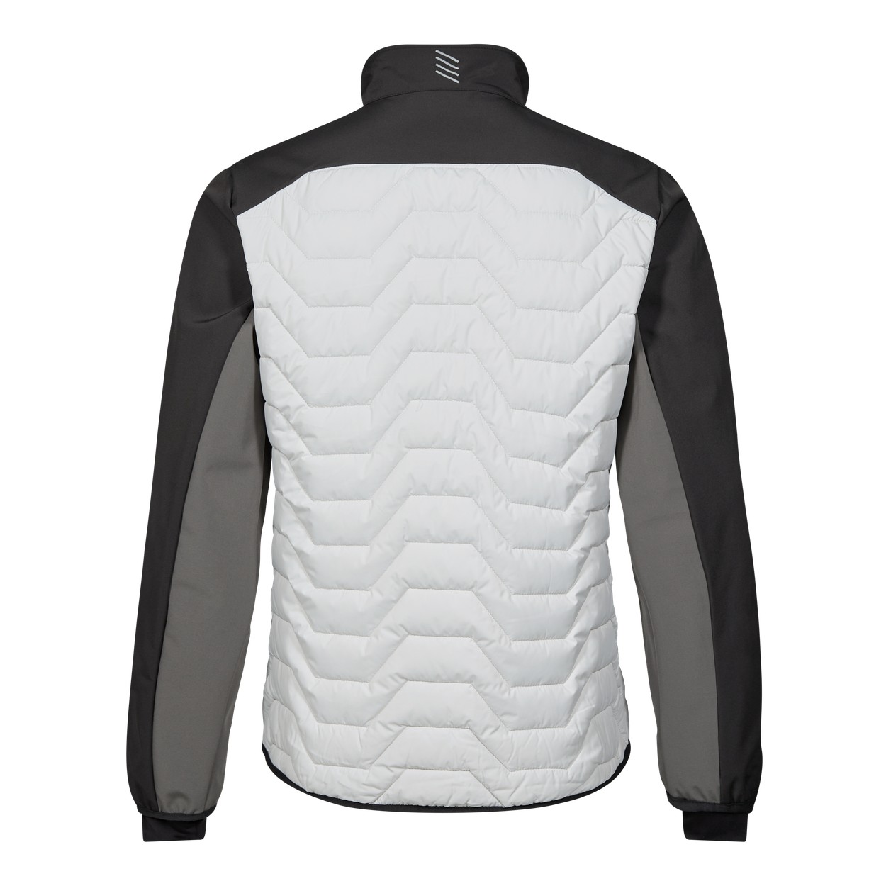 ENGEL Entire Steppjacke in Bone White / Anthracite Grey, Größe XS