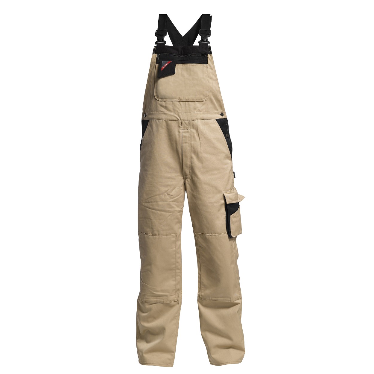 ENGEL Enterprise Latzhose in Khaki/Schwarz, Größe 90