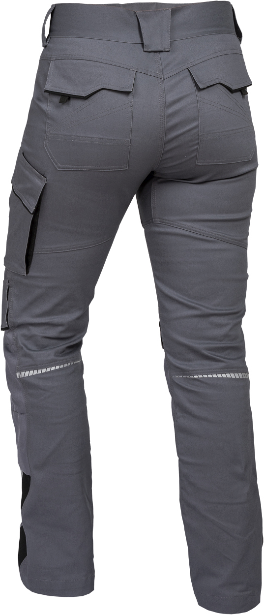 Damen-Bundhose Flex Line Grau/Schwarz FLXDH, Gr. 52 von Leibwächter