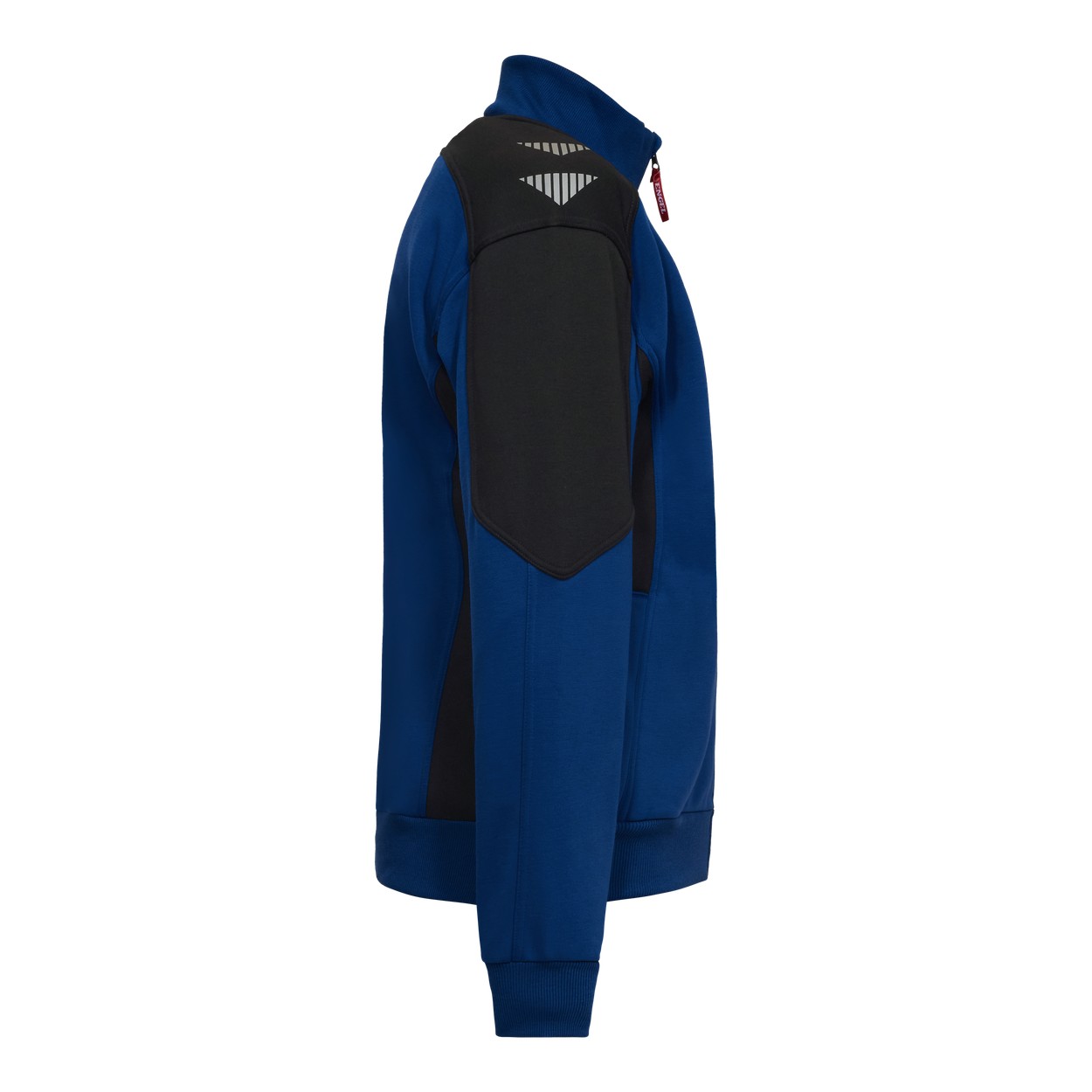 ENGEL Galaxy Sweatcardigan mit Kragen in Surfer Blue/Schwarz, Größe XS