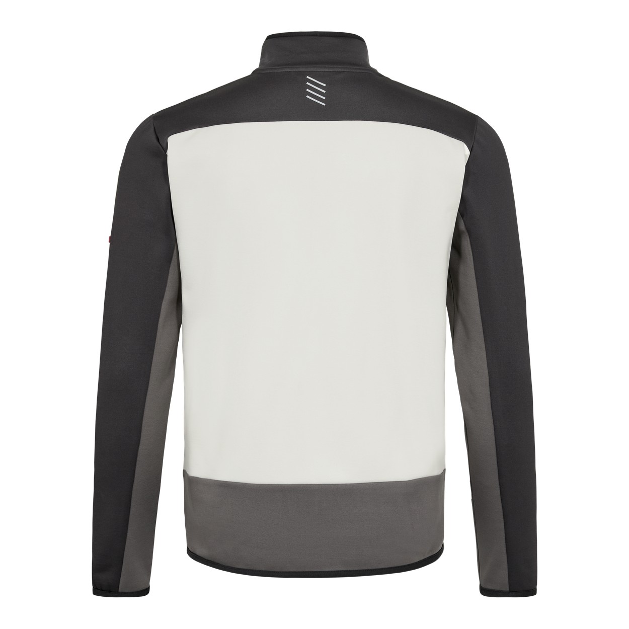 ENGEL Entire Midlayer-Cardigan in Bone White / Anthracite Grey, Größe XS