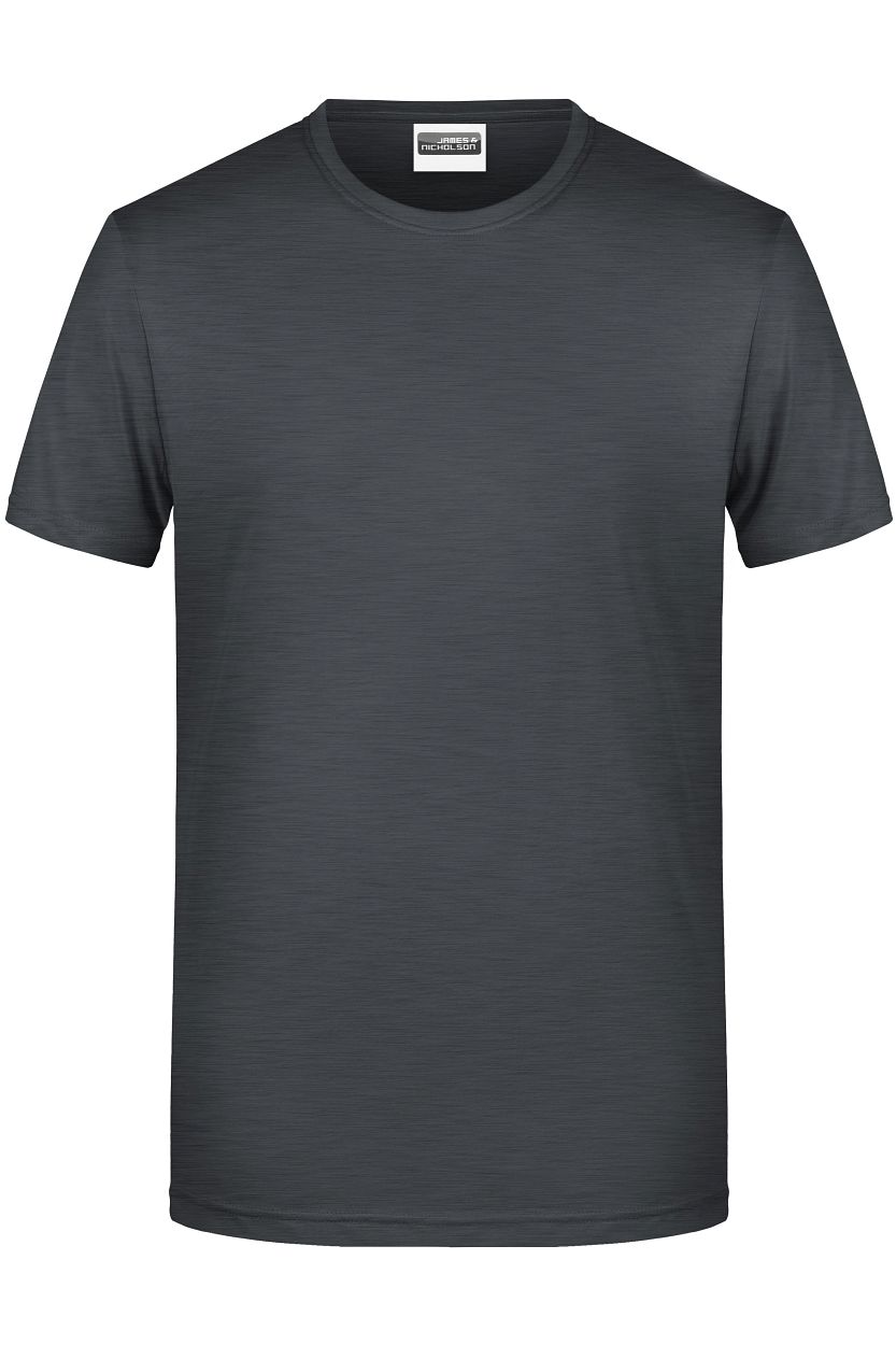 Men's Basic-T OCS Standard "8008" in Black-Heather, Größe 3XL - Daiber