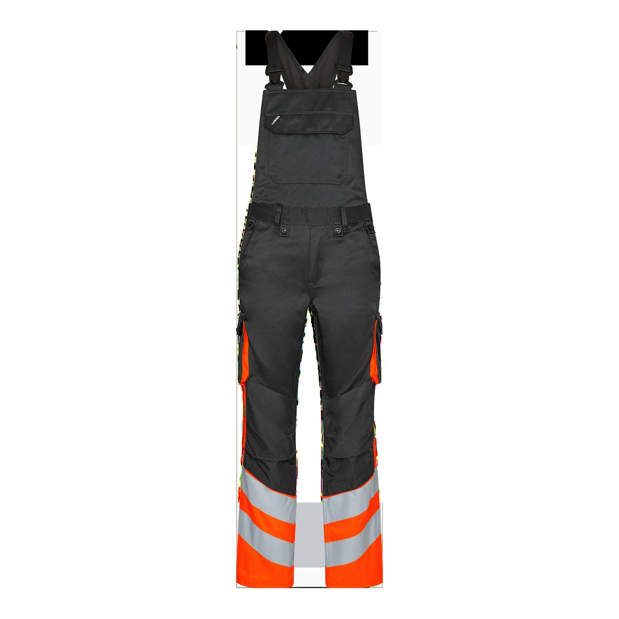 ENGEL Safety Light Latzhose in Anthrazit Grau/Orange, Größe 106