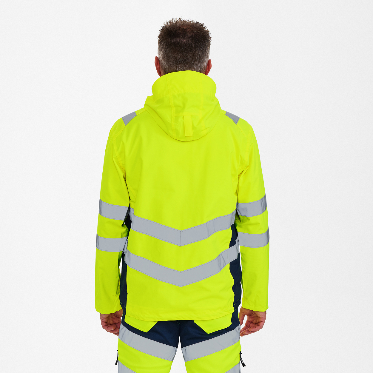 ENGEL Safety Shelljacke in Gelb/Blue Ink, Größe XS
