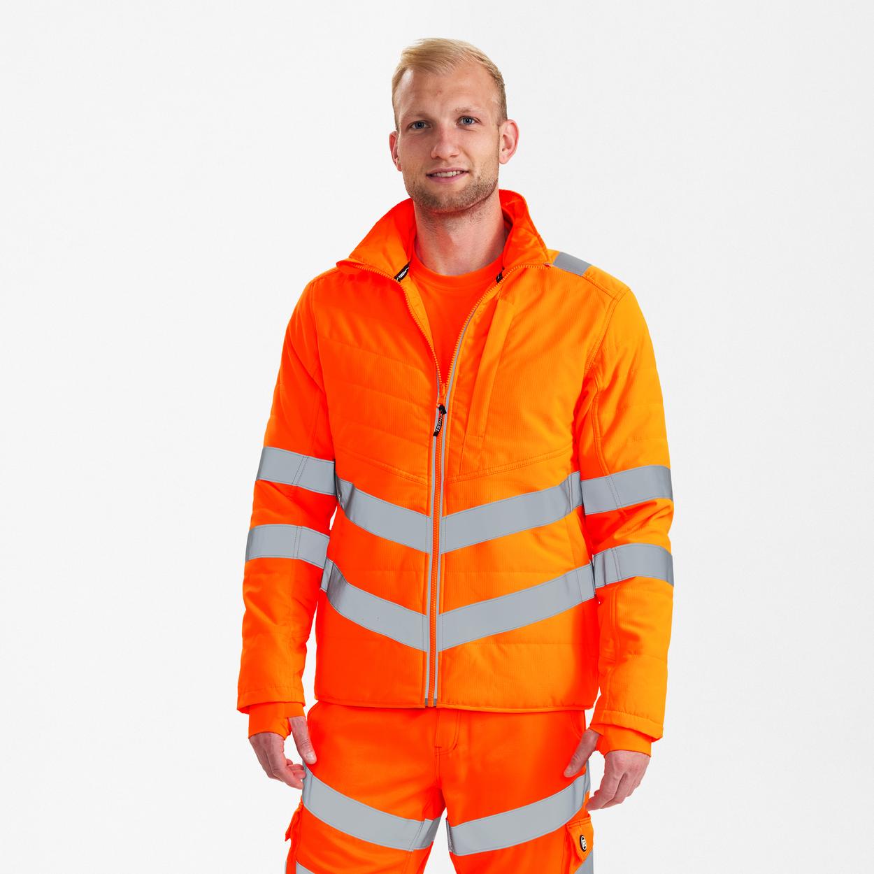ENGEL Safety Stepp-Jacke in Hi-vis Orange, Größe XS