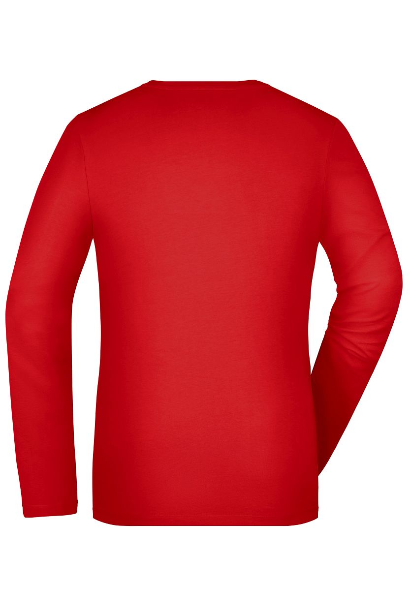 Ladies' Stretch Shirt Long-Sleeved "JN927" in Red, Größe 2XL - Daiber