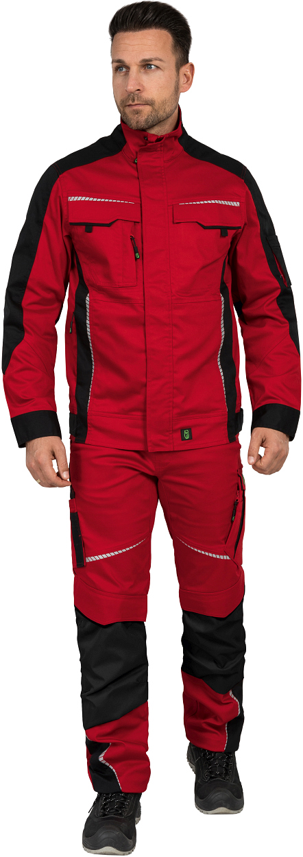 Bundjacke Flex Line Rot/Schwarz FLEXJ, Gr. 2XL von Leibwächter