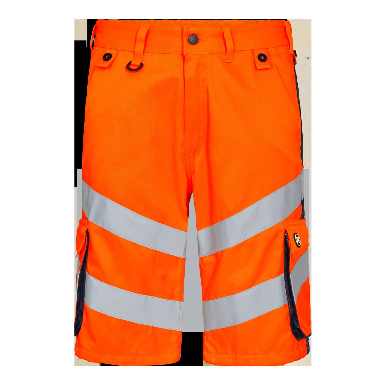 ENGEL Safety Light Arbeitsshorts in Orange/Blue ink, Größe 54