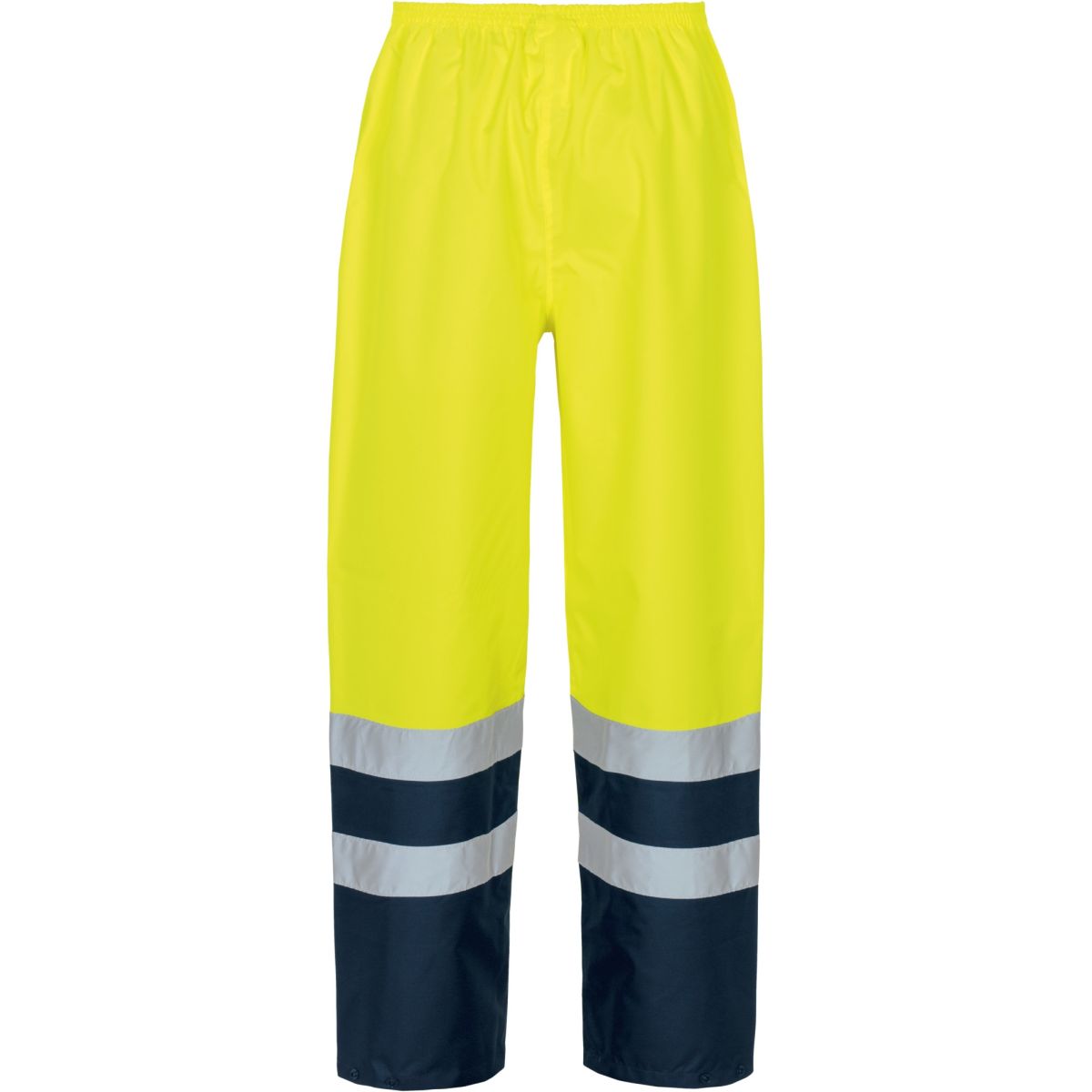 Warnschutz-Kontrast-Regenhose leuchtgelb-marine von Vizwell
