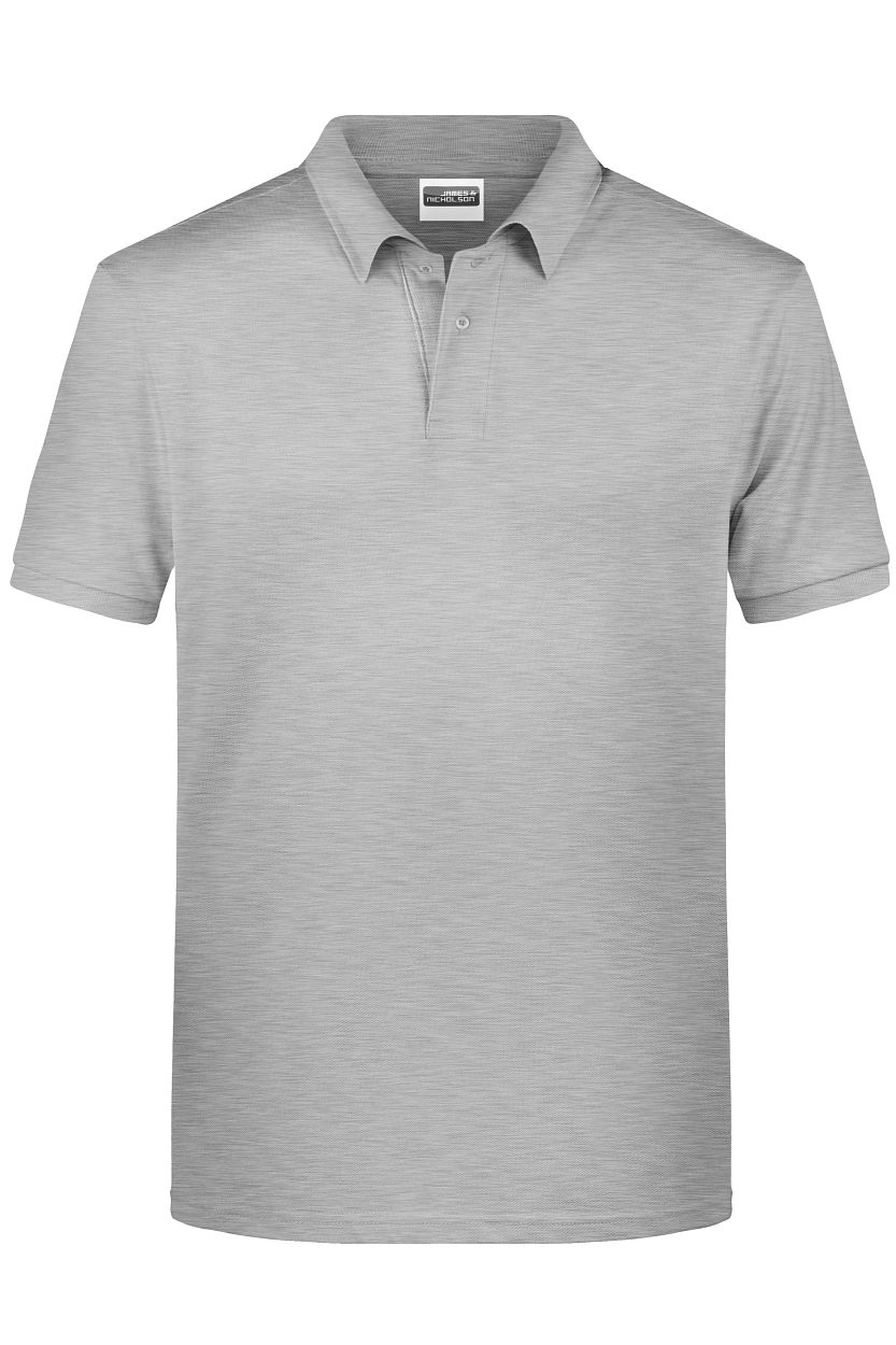 Men's Basic Polo OCS Standard "8010" in Grey-Heather, Größe 3XL - Daiber