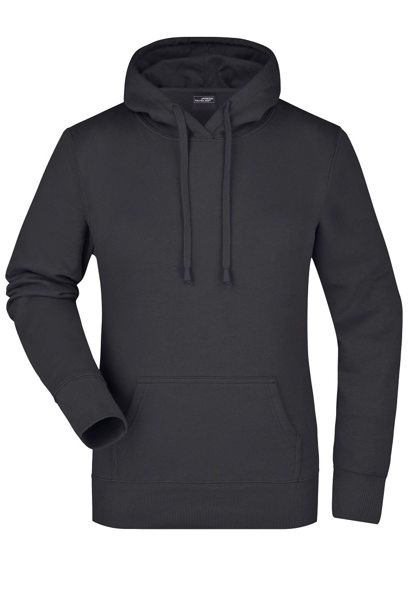 Ladies' Hooded Sweat "JN051" in Black, Größe 2XL - Daiber