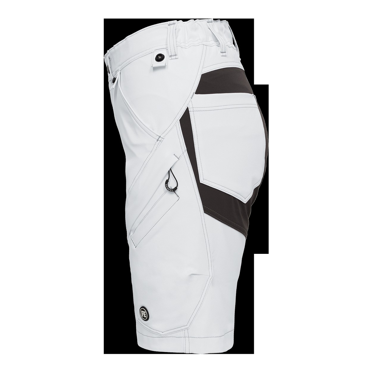 ENGEL X-treme Damen Arbeitsshorts mit 4-Wege-Stretch in Weiss, Größe 48