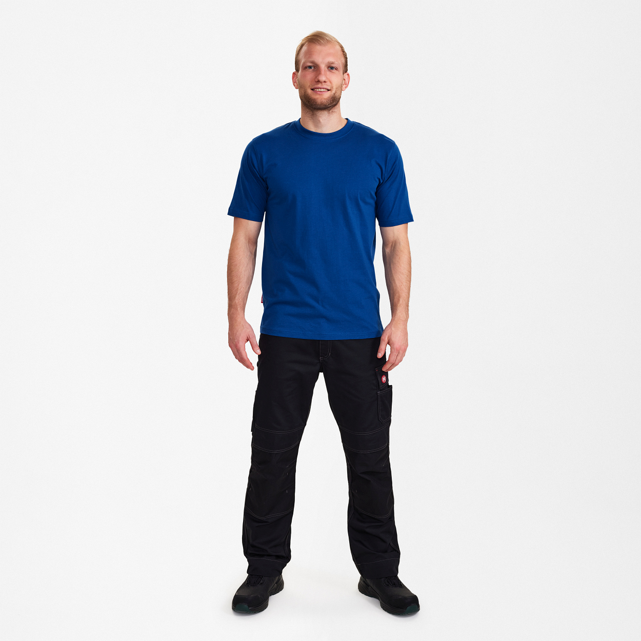 ENGEL Extend Baumwolle T-shirt in Surfer Blue, Größe XS