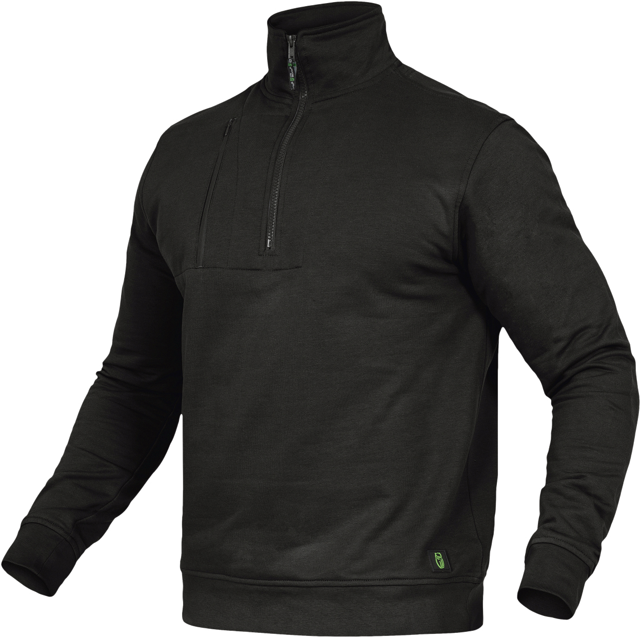 Zip-Sweater Paul FLEXR05 Flex Line in Schwarz, Gr. 7XL von Leibwächter