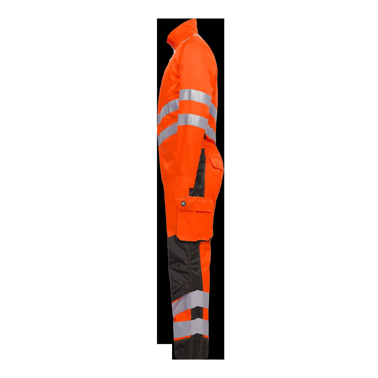 ENGEL Safety Light Overall in Orange/Anthrazit Grau, Größe XS