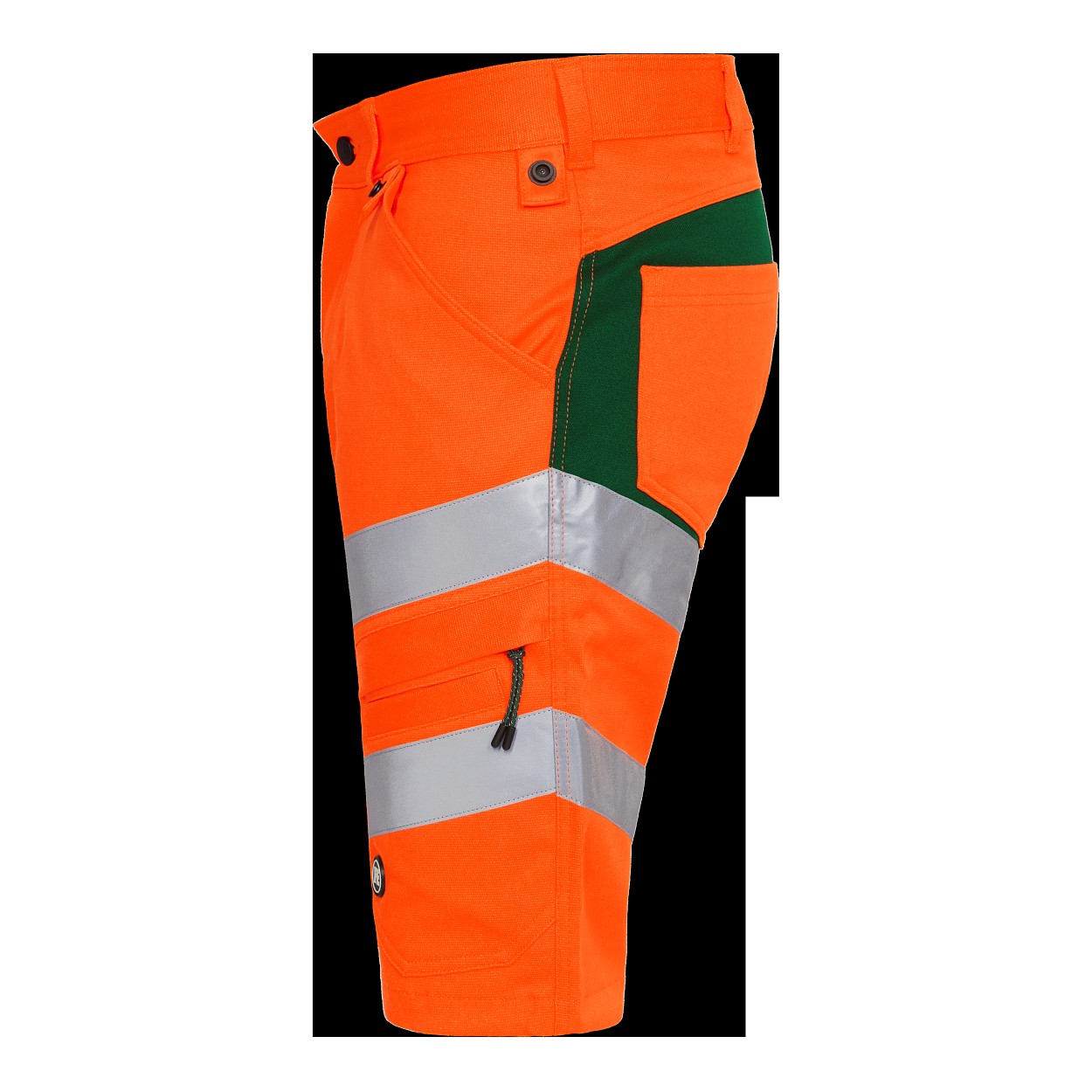 ENGEL Safety Arbeitsshorts mit 2-Wege-Stretch in Orange/Grün, Größe 54
