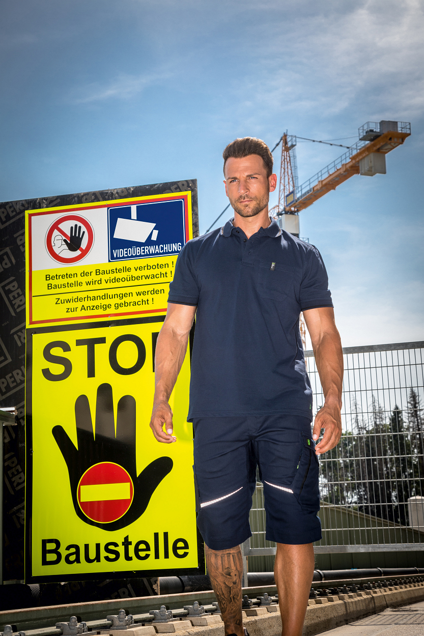 Herren-Shorts Flex Line Marine/Schwarz FLEXK, Gr. 68 von Leibwächter