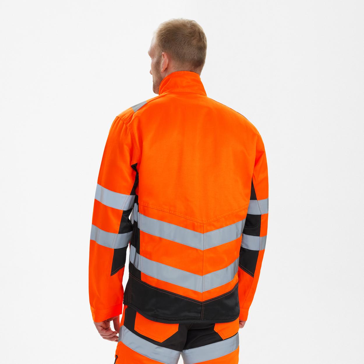 ENGEL Safety Light Arbeitsjacke in Orange/Anthrazit Grau, Größe XS