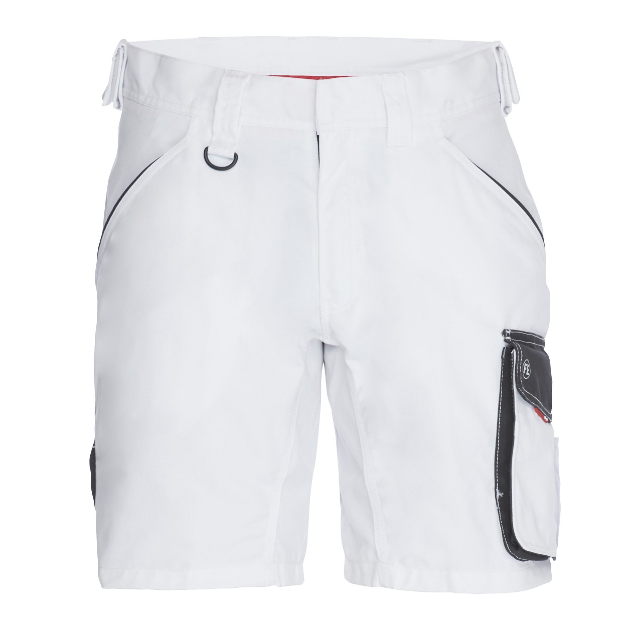 ENGEL Galaxy Arbeitsshorts in Weiss/Anthrazit Grau, Größe 54