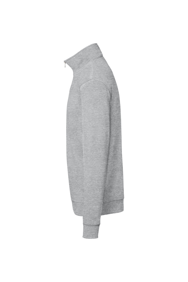 HAKRO 451 Zip-Sweatshirt Premium in Ash meliert, Größe 6XL