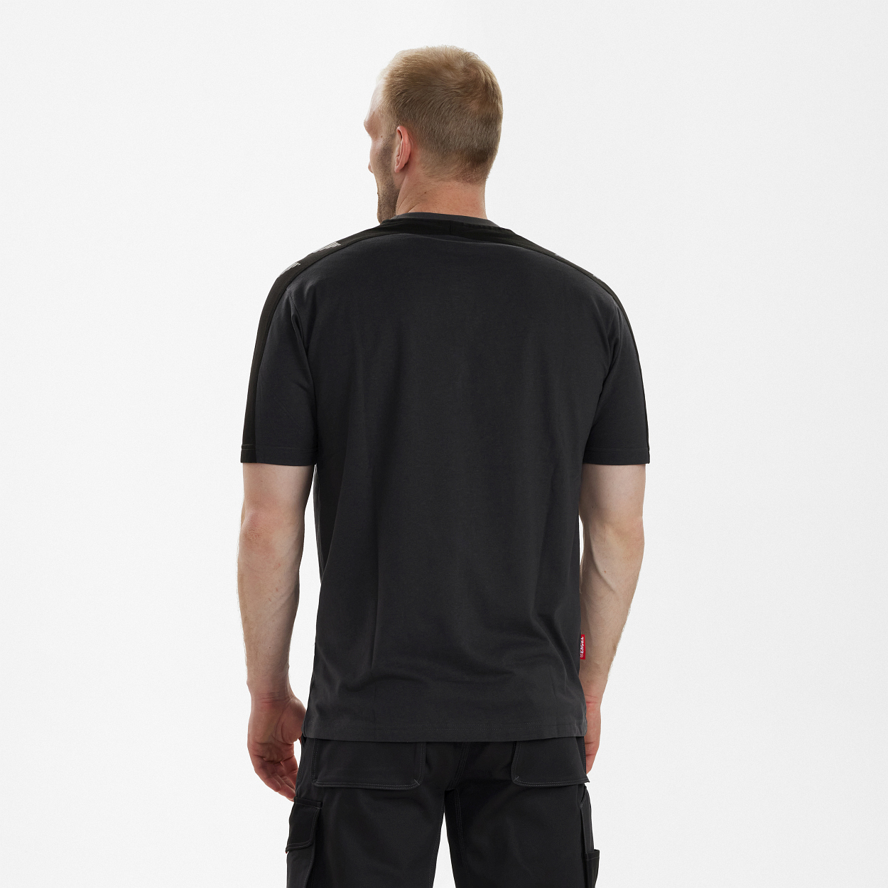 ENGEL Galaxy T-Shirt in Anthrazitgrau/Schwarz, Größe XS