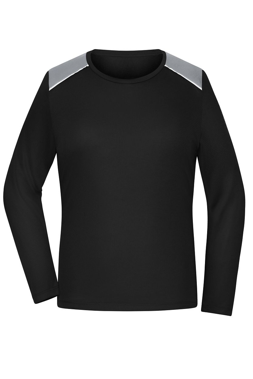 Ladies' Running Shirt Longsleeve GRS "JN1385" in Black, Größe 2XL - Daiber