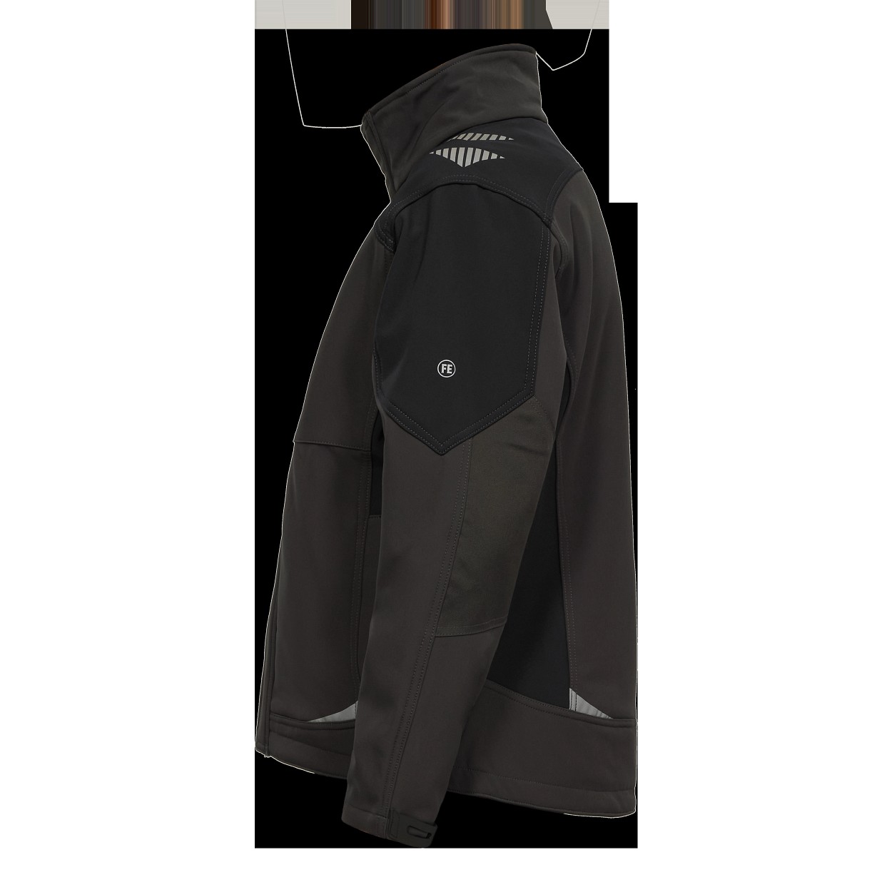 ENGEL Galaxy Softshelljacke in Anthrazitgrau/Schwarz, Größe XS