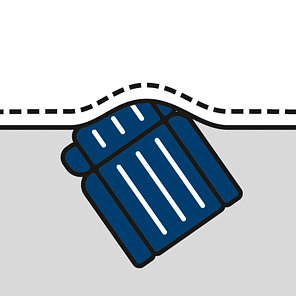 Warnschutz-Kontrast-Latzhose leuchtgelb-marine in Gr. 98 von Vizwell