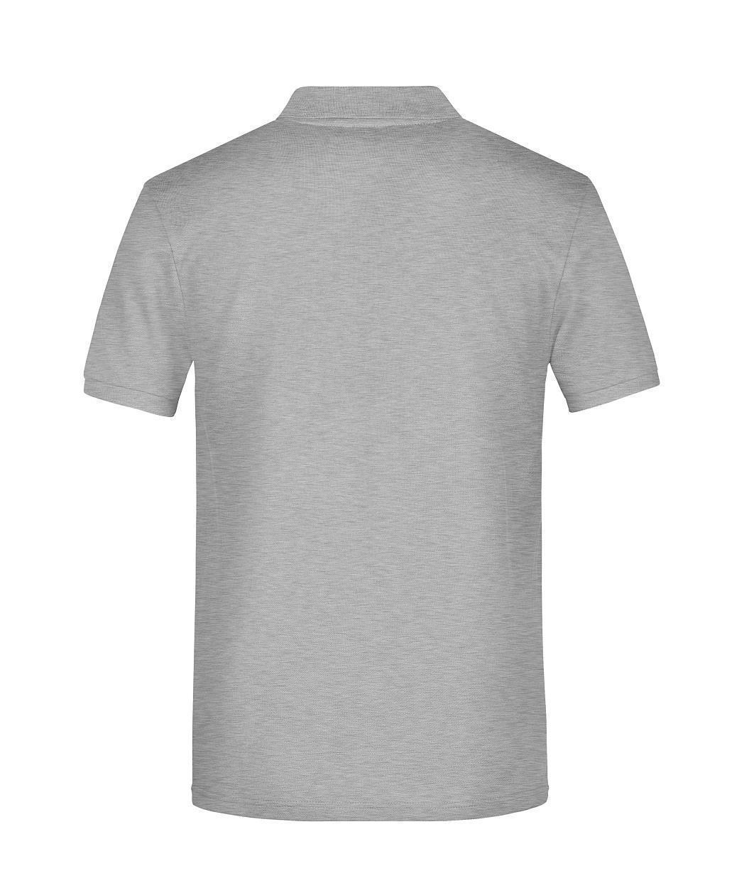 Promo Polo Man "JN792" in Grey-Heather, Größe 5XL - Daiber
