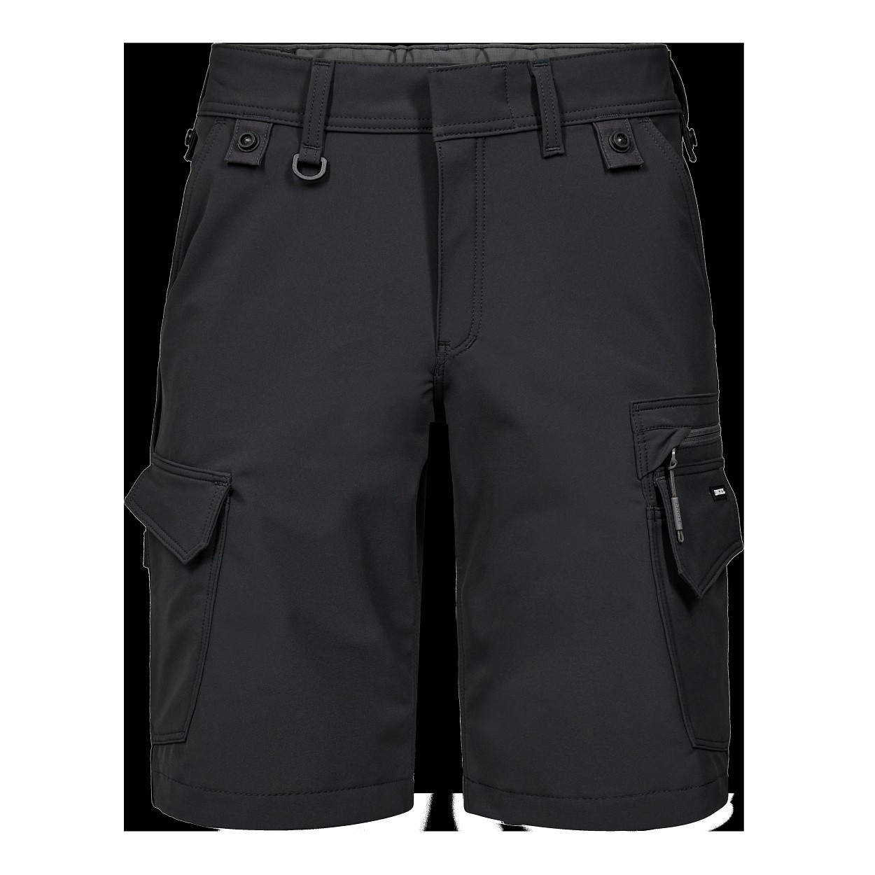 ENGEL Entire Arbeitsshorts mit 4-Wege-Stretch in Anthrazitgrau/Schwarz, Größe 54