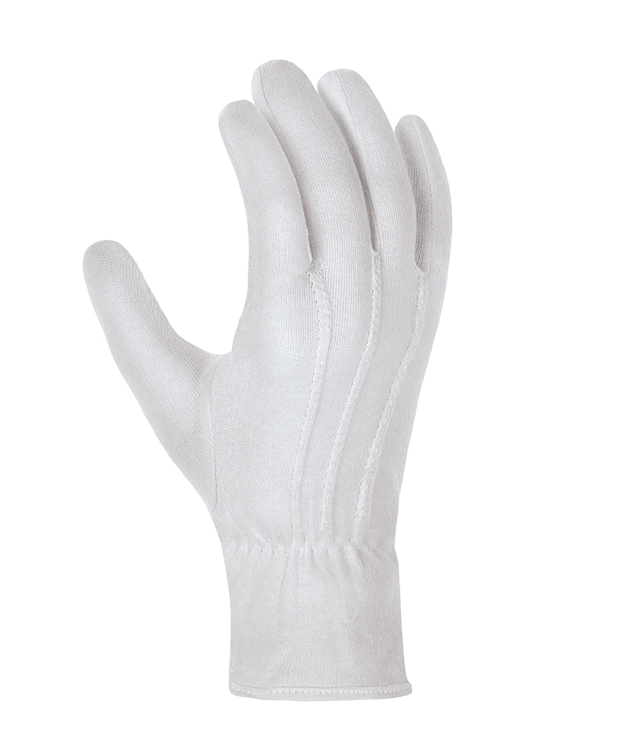 teXXor® Baumwolltrikot-Handschuhe MITTELSCHWER in Weiß, Größe 10