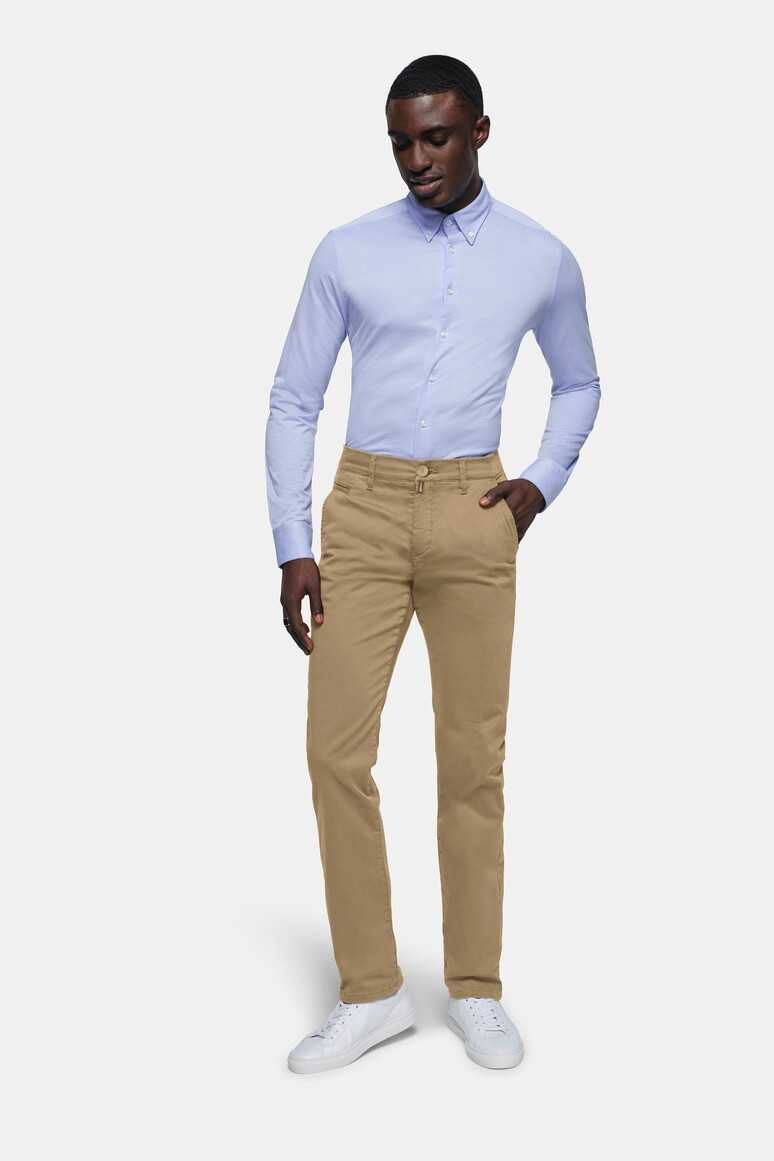 HAKRO 707 Chinohose X-Stretch in Khaki, Größe 3XL